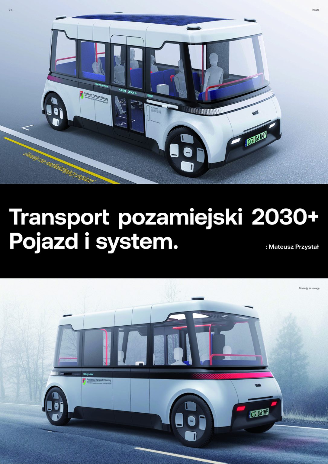 Mateusz Przystał TRANSPORT POZAMIEJSKI 2030+. POJAZD I SYSTEM, dypl. lic., 2021