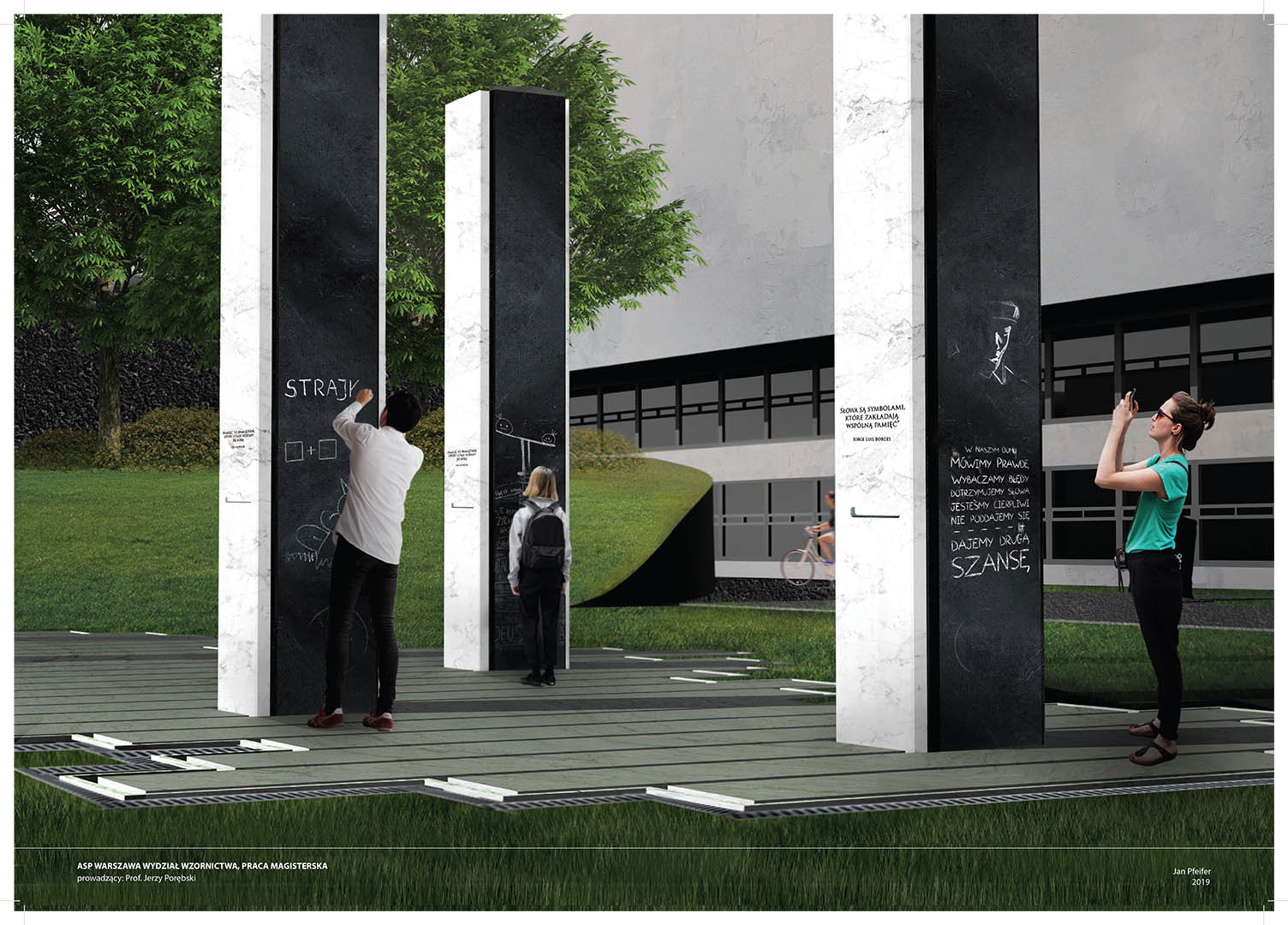 Pamiętam o…, Jan Pfeifer. Dyplom magisterski, promotor: prof. Jerzy Porębski