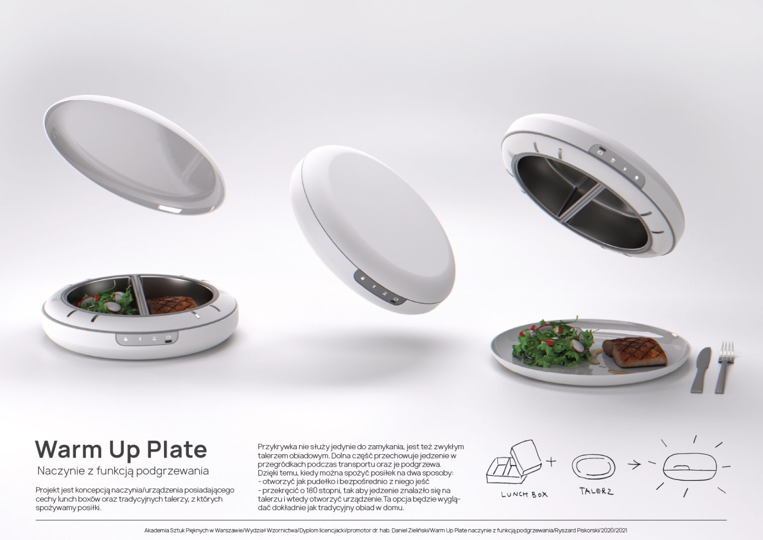 Ryszard Piskorski, Naczynie z funkcją podgrzewania. Dyplom licencjacki, promotor: dr. hab. Daniel Zieliński
