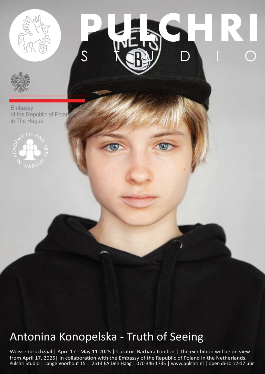 Plakat do wystawy Antoniny Konopelskiej w Studio Pulchni