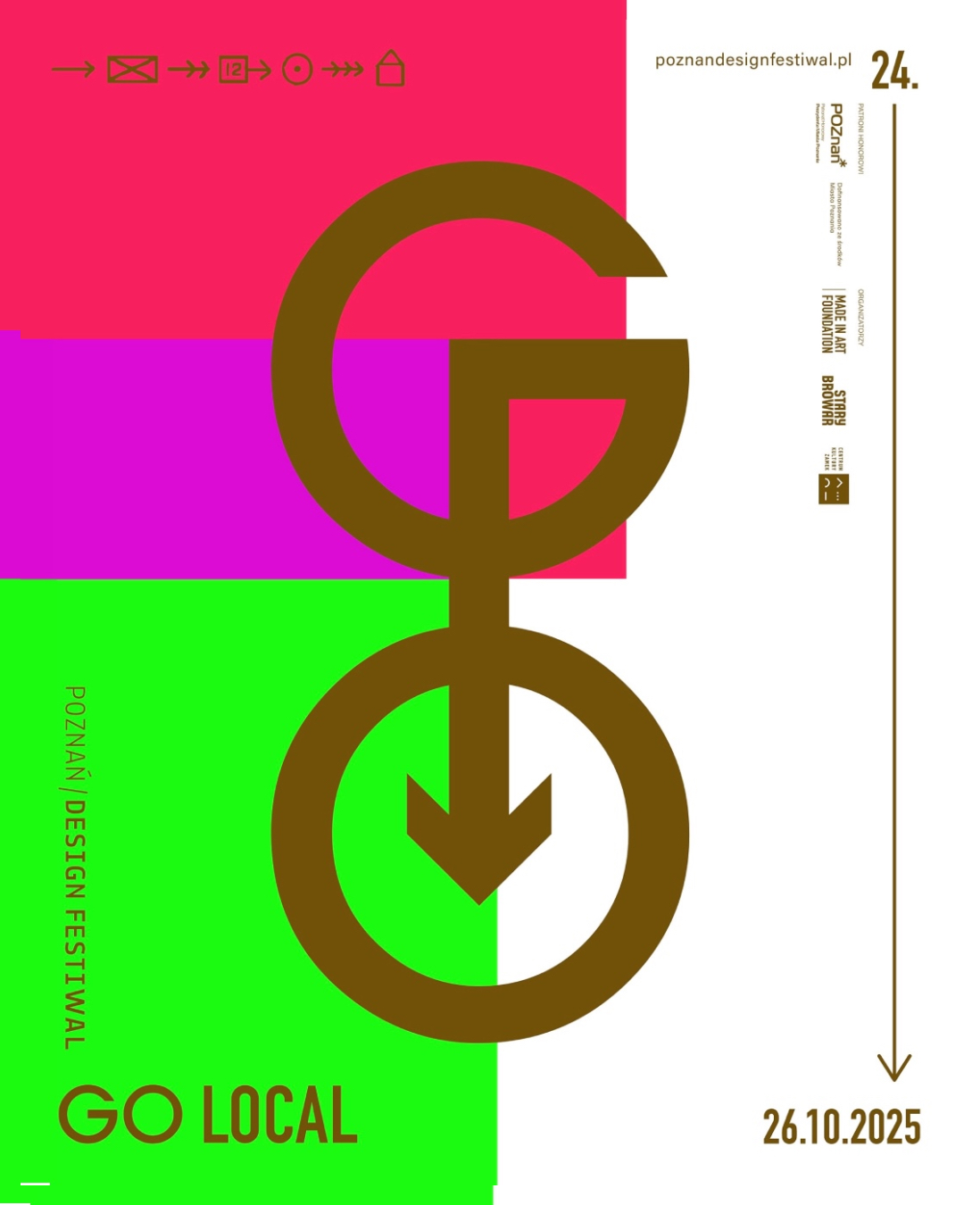 Kolorowa grafika 12. edycji Poznań Design Festiwal