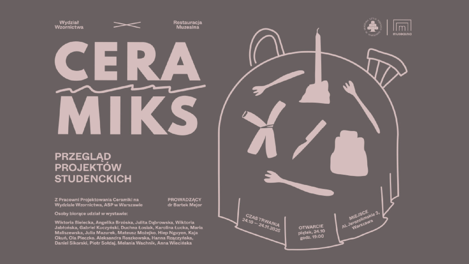 Grafika do wystawy "Ceramiks"