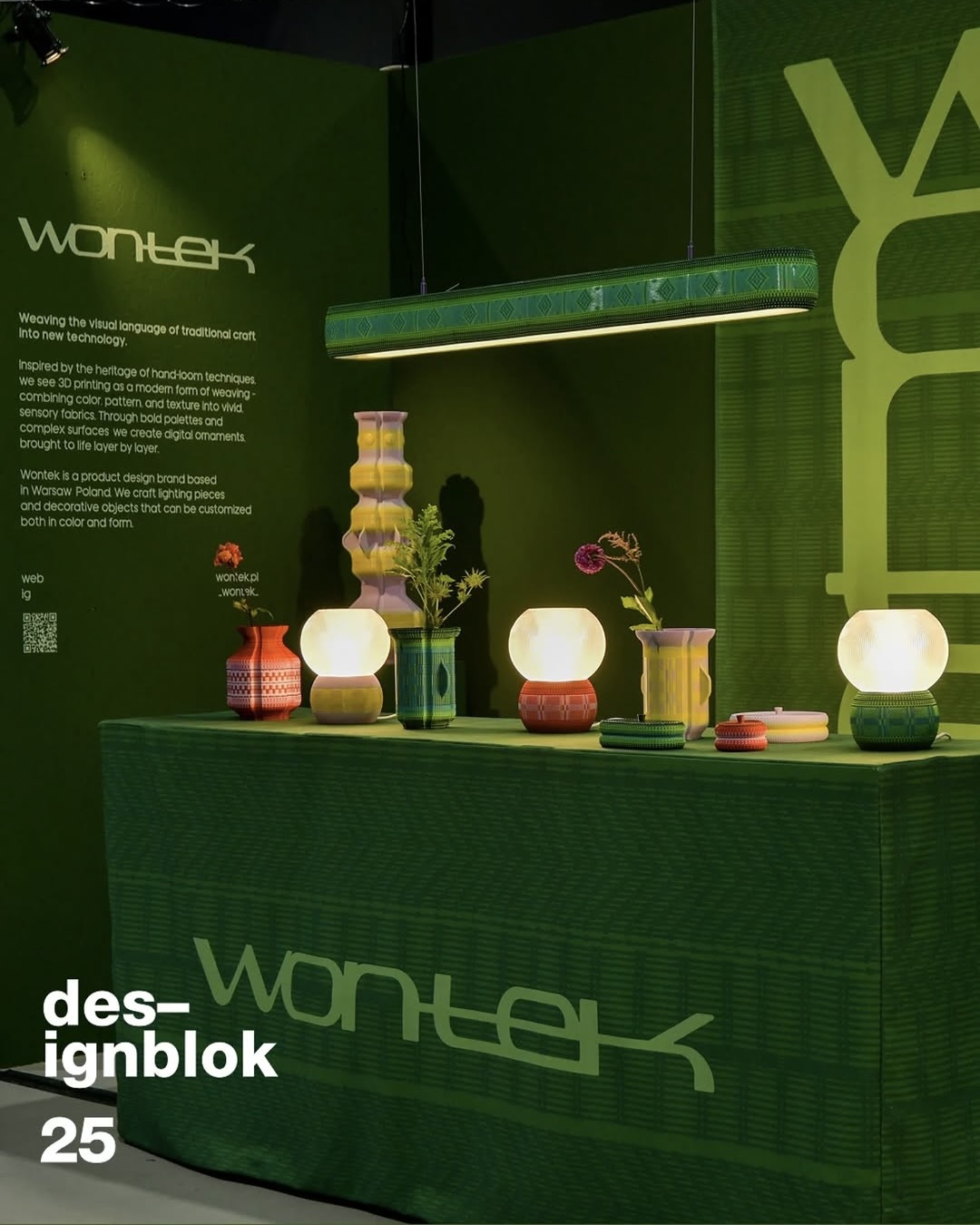 Stoisko marki Wontek na 27. Designblok, Prague International Festival, 8–12 października 2025