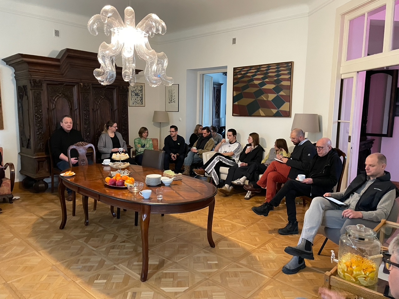 Spotkanie przedstawicieli wydziałów projektowych w Domu Plenerowym w Dłużewie, listopad 2025