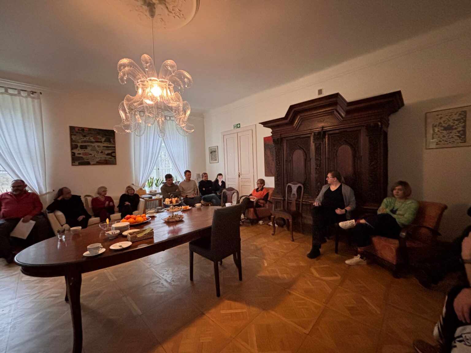 Spotkanie przedstawicieli wydziałów projektowych w Domu Plenerowym w Dłużewie, listopad 2025