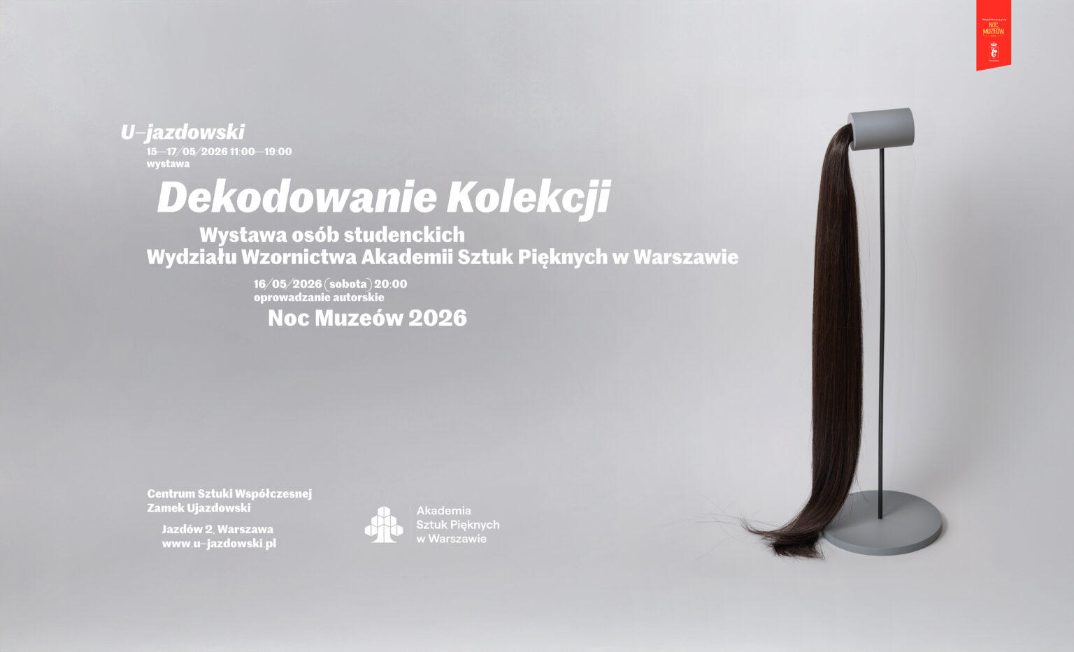 grafika do wystawy "Dekodowanie Kolekcji" w CSW Zamek Ujazdowski