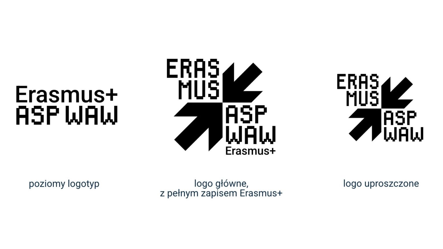 Gabriela Białek, wizualizacje do konkursu na projekt nowej identyfikacji wizualnej programu Erasmus+
