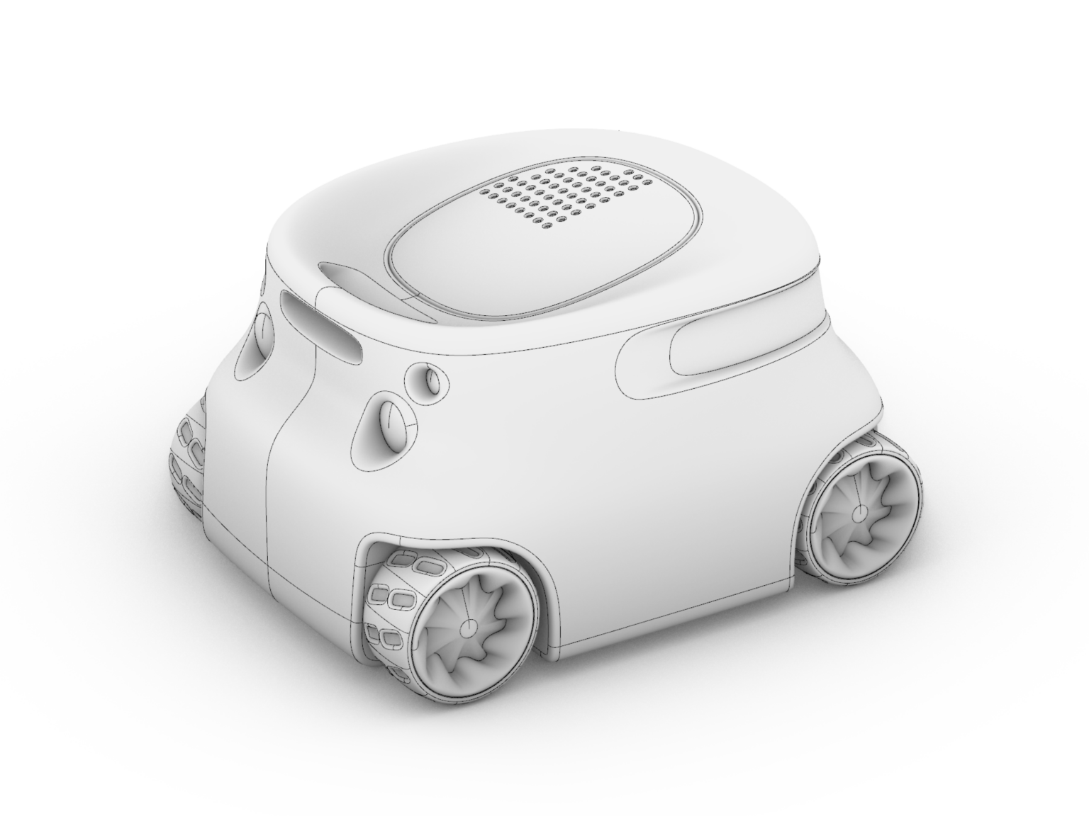 Wizualizacja modelu 3D stworzonego w programie Rhino – pojazd