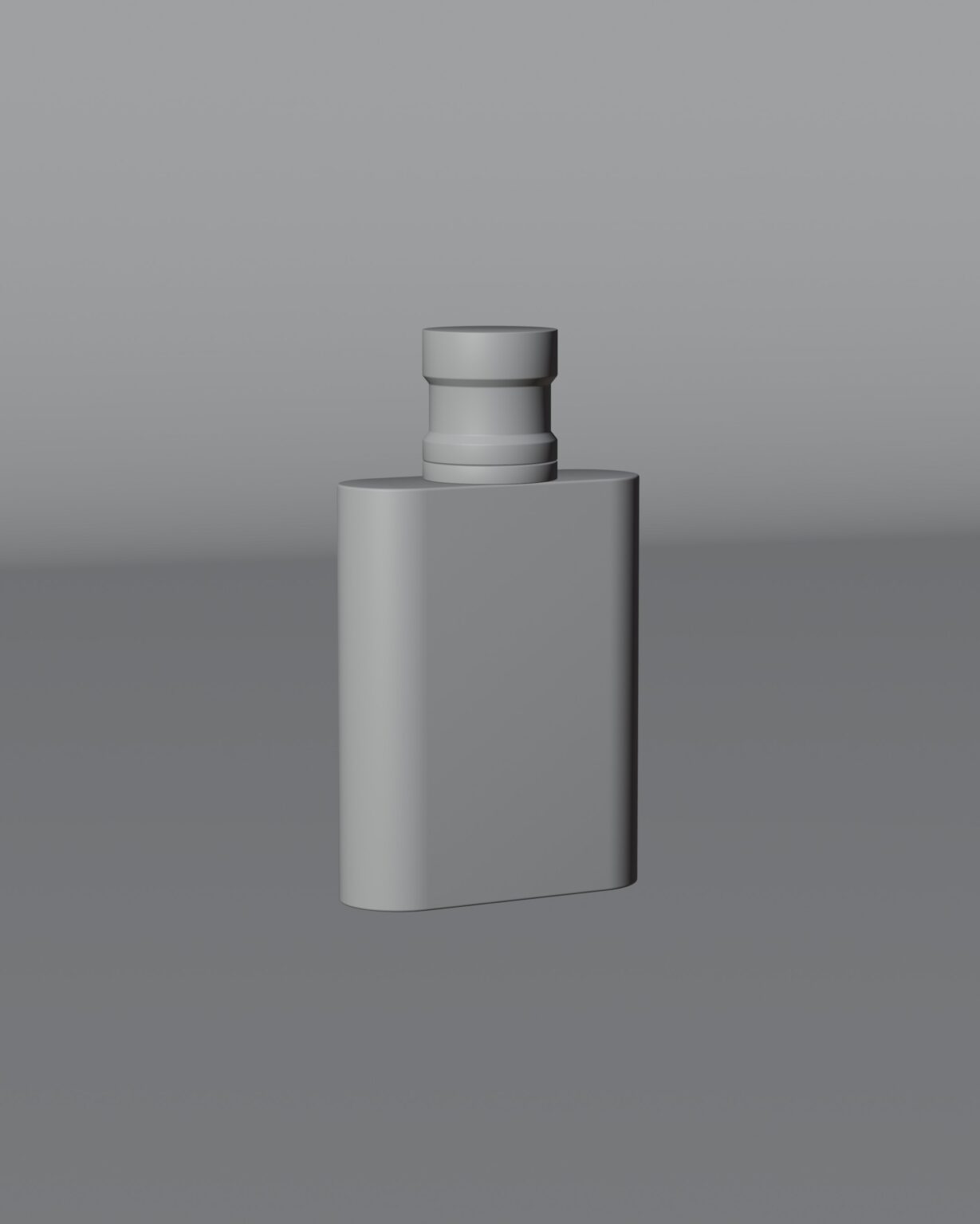 Model 3D stworzony w programie Blender: flakon, bez teksturowania